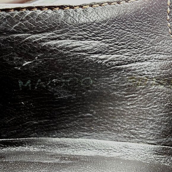 Bruno Magli Italy Men's size 6.5 Dress Shoes Brown Nappa Leather Cap-toe Oxfords - Picture 12 of 13